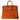 Birkin 25 in an Orange shade. In Togo leather and has palladium, a silver-tone, hardware