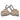 Christian Dior striped bra in a pink shade and cream. "Christian Dior J'adior" black writing featured on the straps and underwire