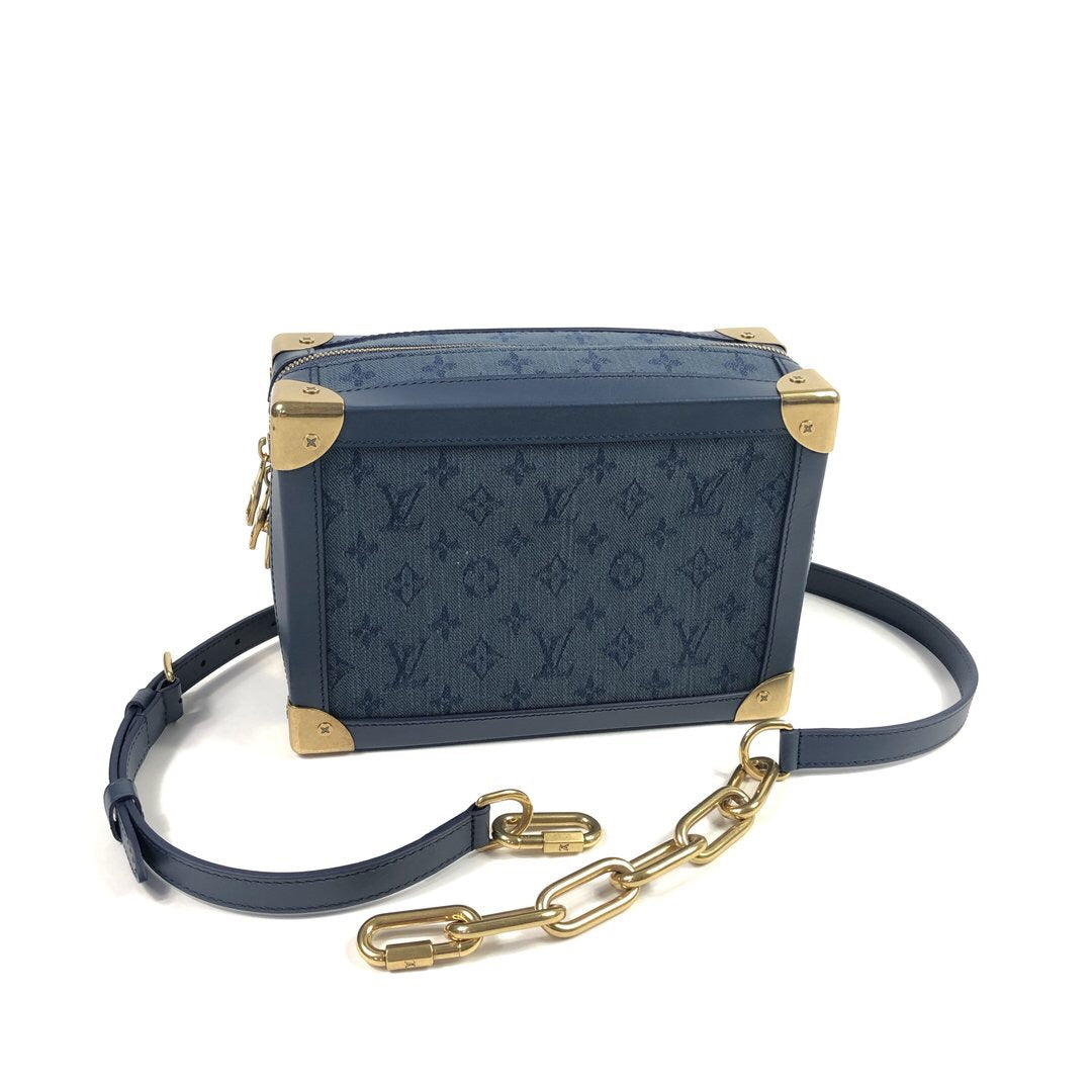 Louis Vuitton, Bags, Louis Vuitton Soft Trunk Bag Monogram Denim Blue