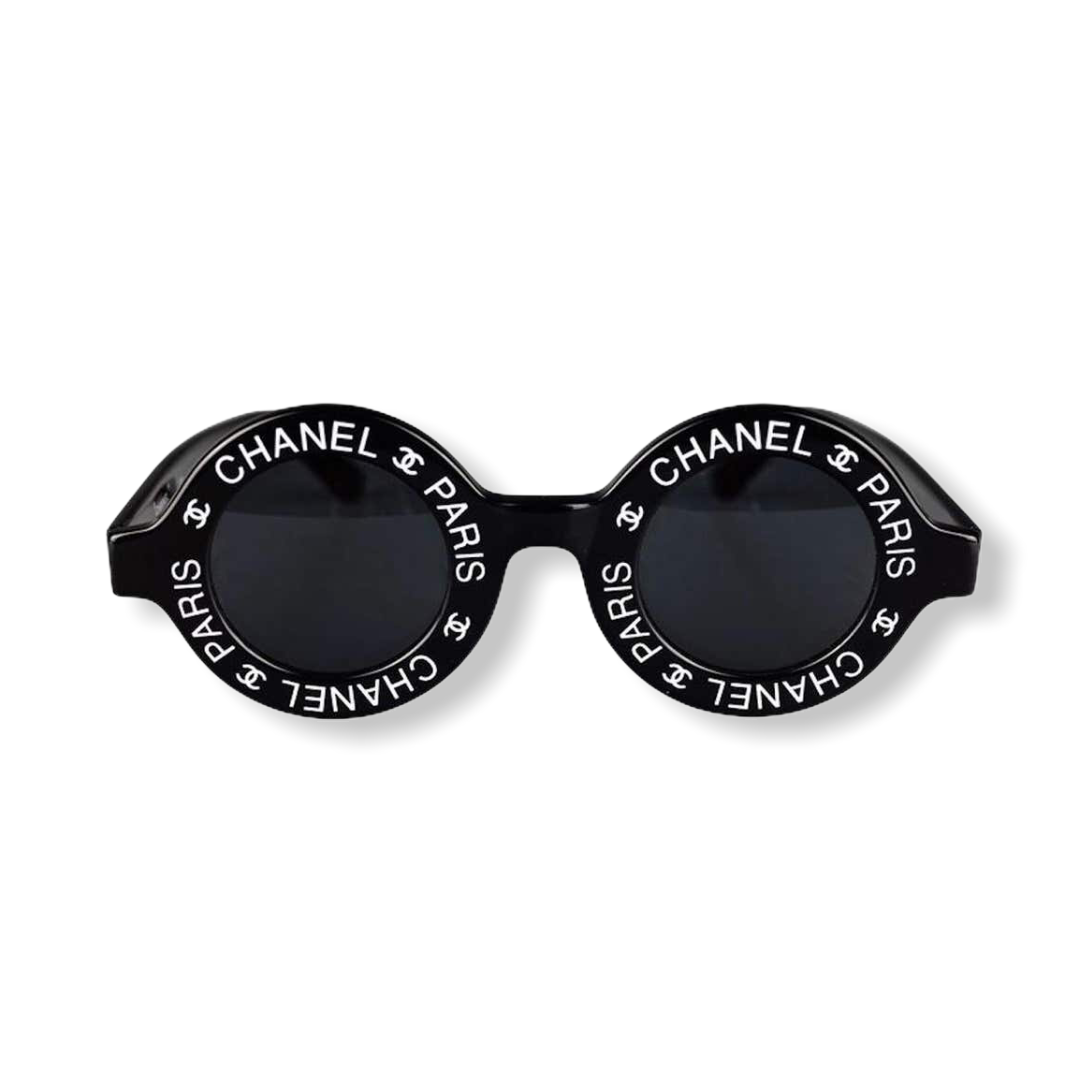 Chanel vintage round sunglasses hotsell