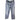 Chanel CC Pearl Print Straight Leg Dark Blue Jeans