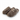 Tailored Styling Chanel brown shearling mule slippers featuring a plush texture and embroidered CC logo