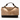 Tailored Styling Chanel large flap bag in brown suede and black lambskin with gold-tone hardware and top handle.
