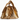 Tailored Styling Chanel 25 Small Hobo bag in metallic gold calfskin with quilted texture and gold-tone hardware.