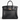 Tailored Styling Hermés Birkin 25 handbag in black Togo leather with elegant rose gold hardware accents.