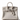 Tailored Styling Hermès Birkin 25 in Gris Pale Togo leather with palladium hardware, featuring a clochette and lock.