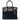 Tailored Styling Hermès Birkin 30 Côte à Côte handbag in black suede and leather with gold hardware.