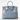 Tailored Styling Hermès Birkin 35 in Blue Pale Clemence leather with polished palladium hardware