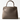 Tailored Styling Hermès Kelly 25 bag in Etoupe Epsom leather with palladium hardware, back view.
