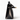 Tailored Styling Hermès Kelly Pochette in black swift leather with gold hardware, side profile view
