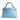 Tailored Styling Hermès Mini Kelly 20 bag in Blue Celeste Epsom leather with palladium hardware, back view.
