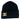 Chanel Black Knitted Gold Logo Beanie