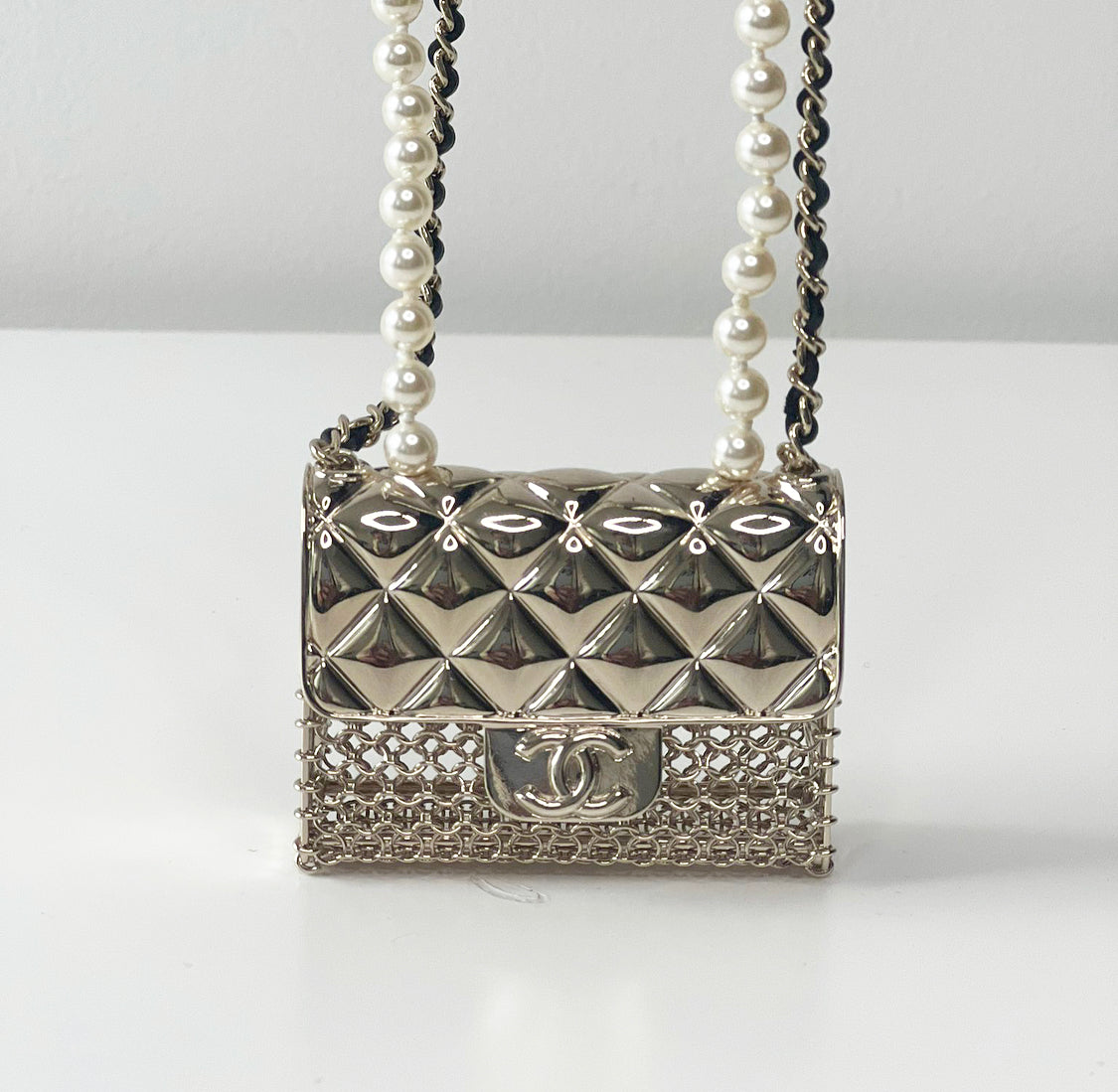 Chanel 2021 Micro Bag Necklace Accessory – Tailored Styling