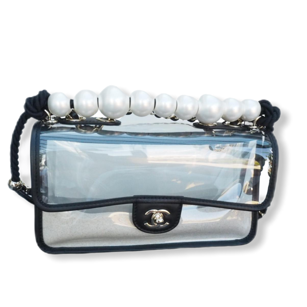 Chanel Sand By the Sea Pearl Flap Bag