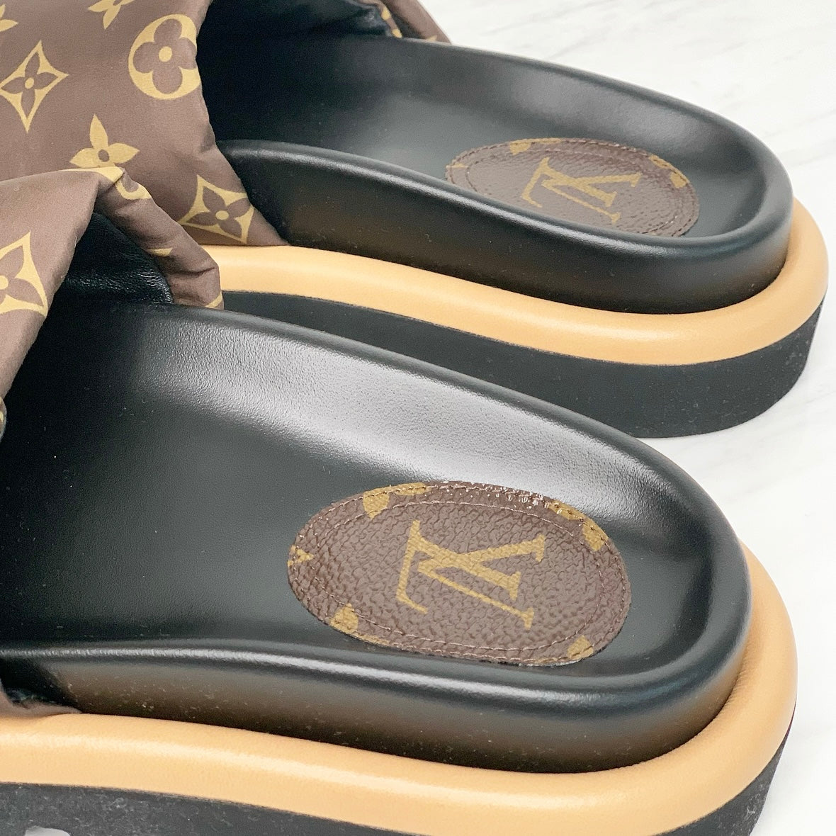 Louis Vuitton Pool Pillow Comfort Mules (Black)